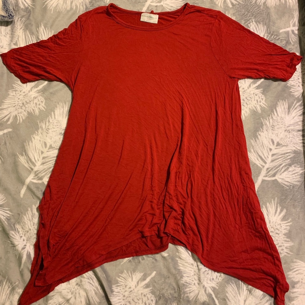 Red blouse
